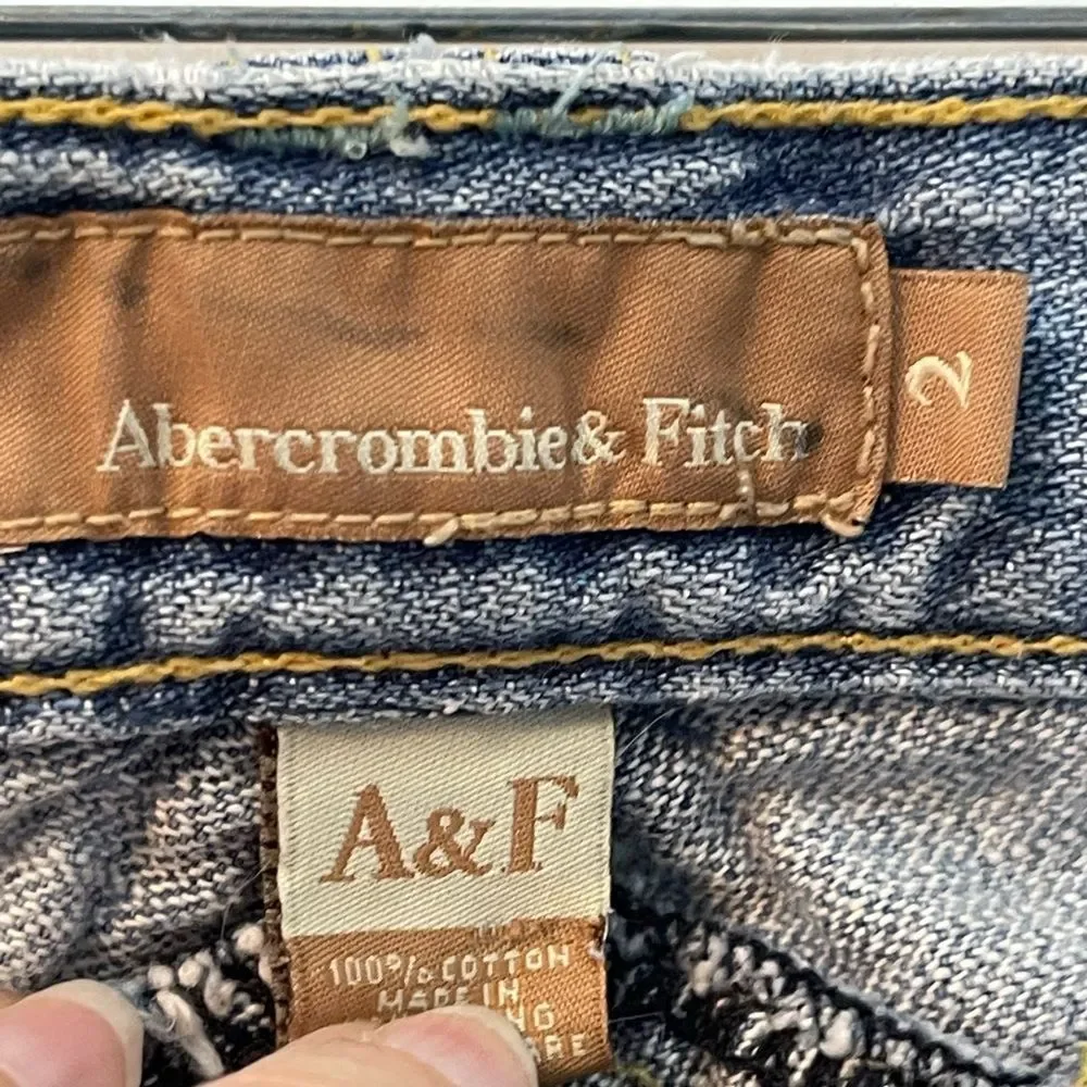 Abercrombie and Fitch distressed jeans,‎ size 2